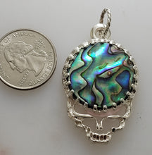 Load image into Gallery viewer, Gem Stealie with Abalone Gem in Sterling Silver
